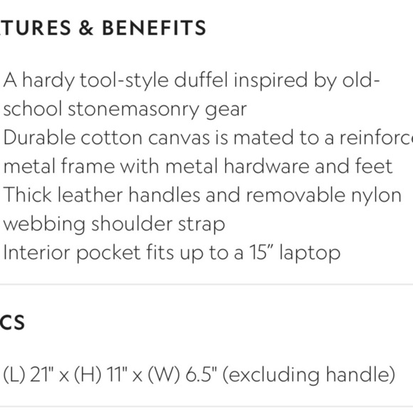 Line of trade gray weekender travel bag brown removable shoulder strap - Picture 5 of 11